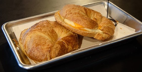 Order Egg and Cheese Croissant Sandwich food online from Marietta Coffee Company store, Marietta on bringmethat.com