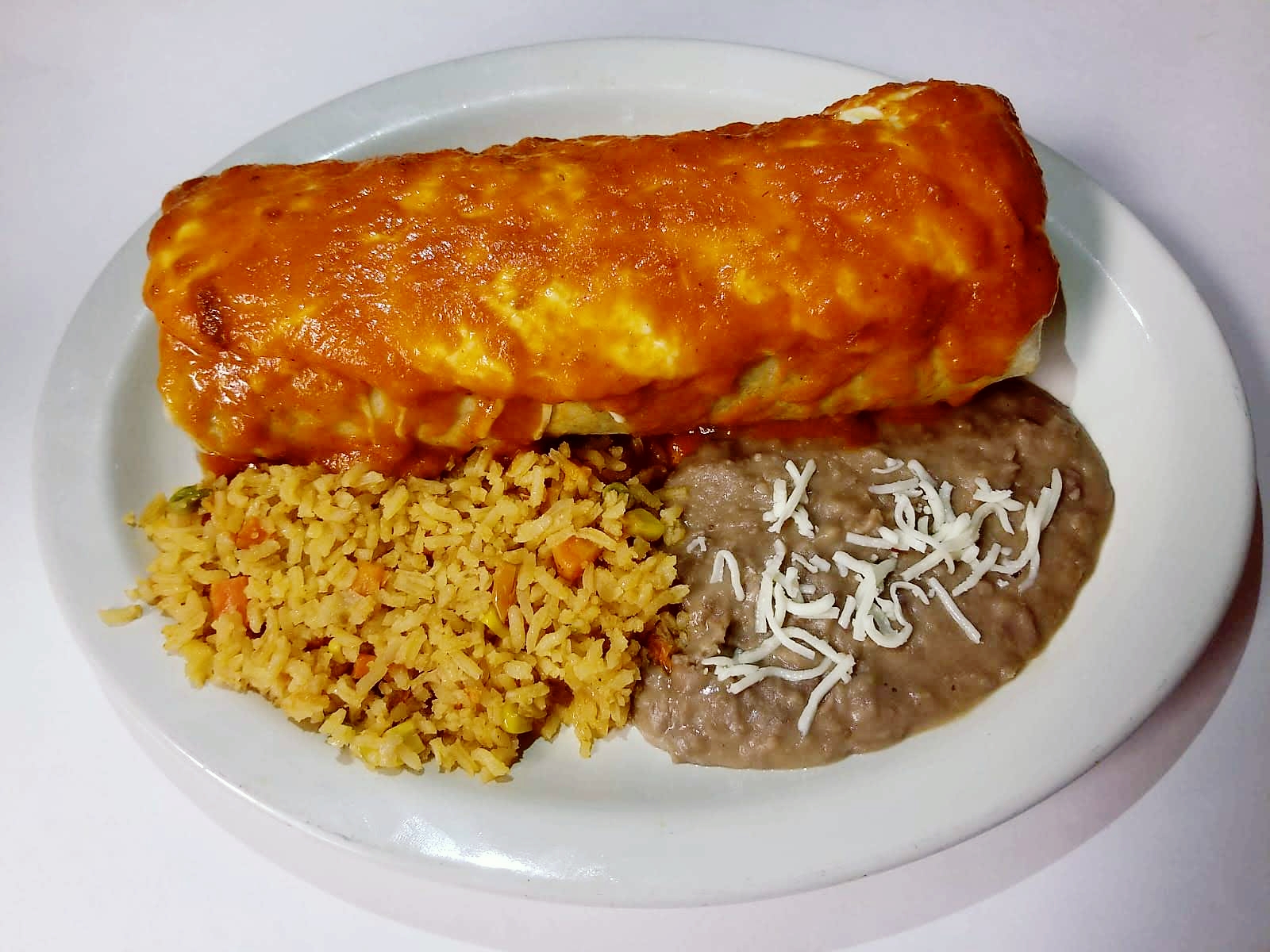 Order #SUIZO BURRITO (DINNER) food online from El Taconazo El Tio store, Chicago on bringmethat.com
