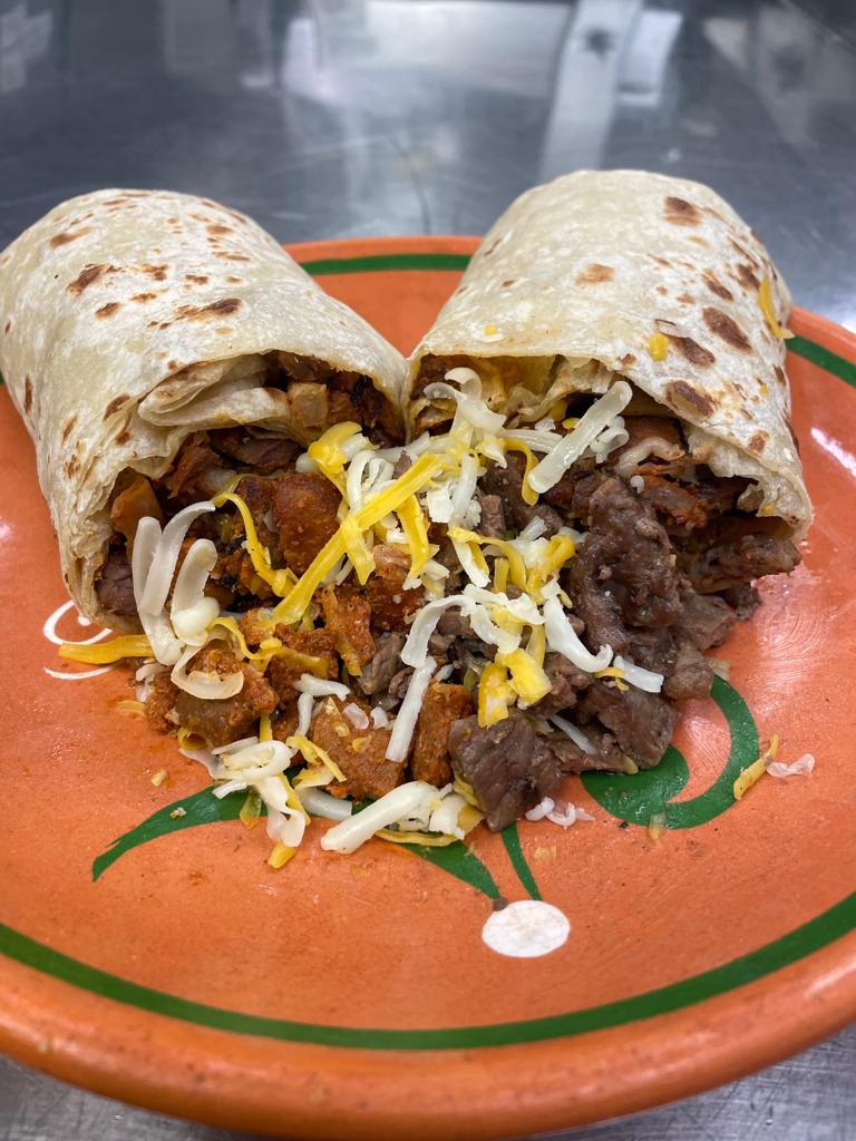 Order Rivas Burrito food online from Rivas Mexican Grill store, Sparks on bringmethat.com