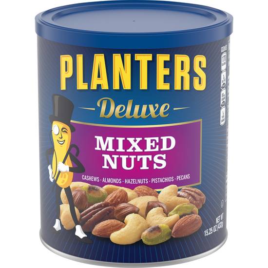 Order Planters Deluxe Mixed Nuts with Cashews (15.25 oz) food online from Rite Aid store, Yamhill County on bringmethat.com