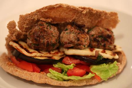 Order Lamb Kofta Kabob Sandwich food online from Zaatar Mediterranean Cuisine store, Baltimore on bringmethat.com