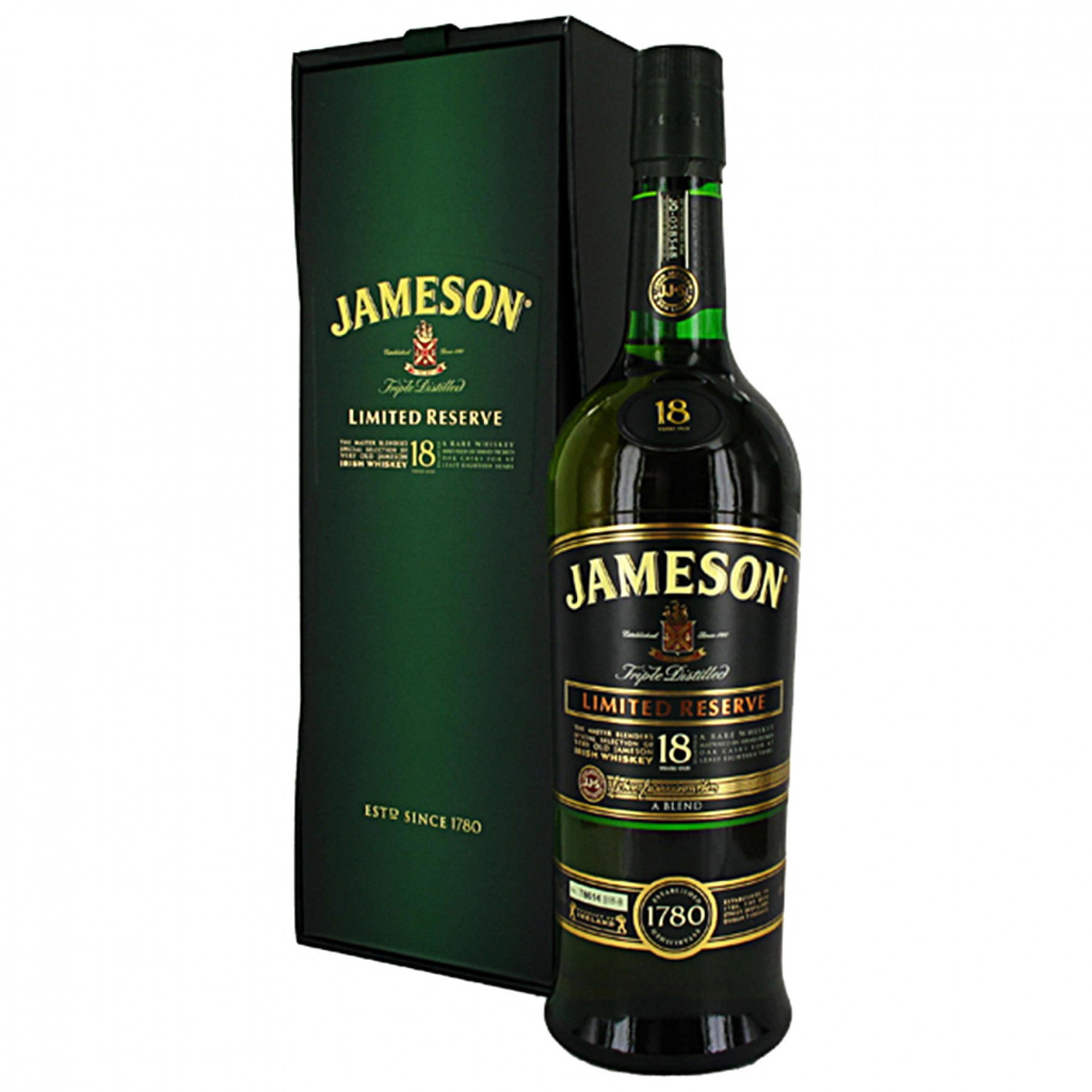Order Jameson 18 Year Irish Whiskey 750 ml. food online from Village Wine & Spirits store, Ventura on bringmethat.com