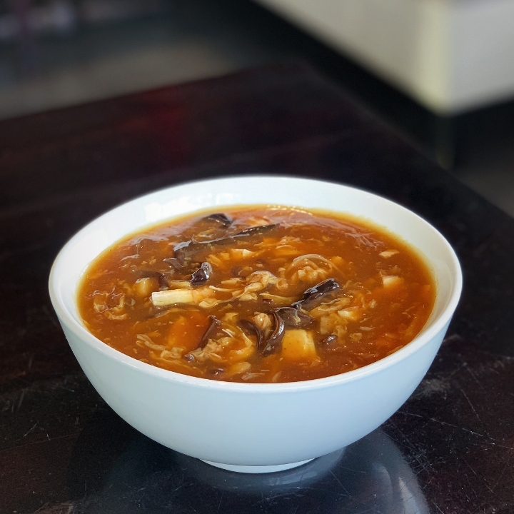 Order Hot & Sour Soup - Quart food online from Kung Pao Bistro store, West Hollywood on bringmethat.com