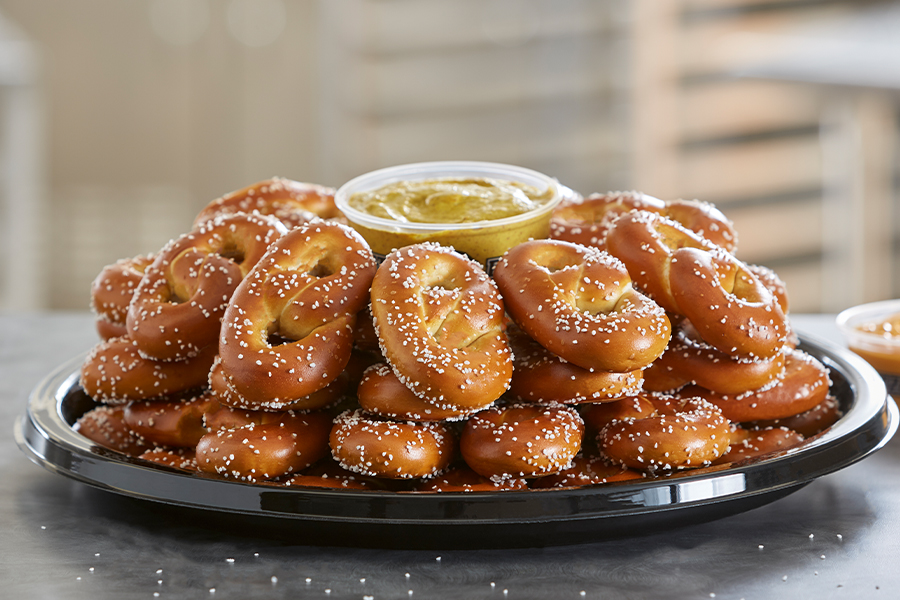 Order Mini Pretzel Party Tray food online from Philly Pretzel Factory store, Williamstown on bringmethat.com