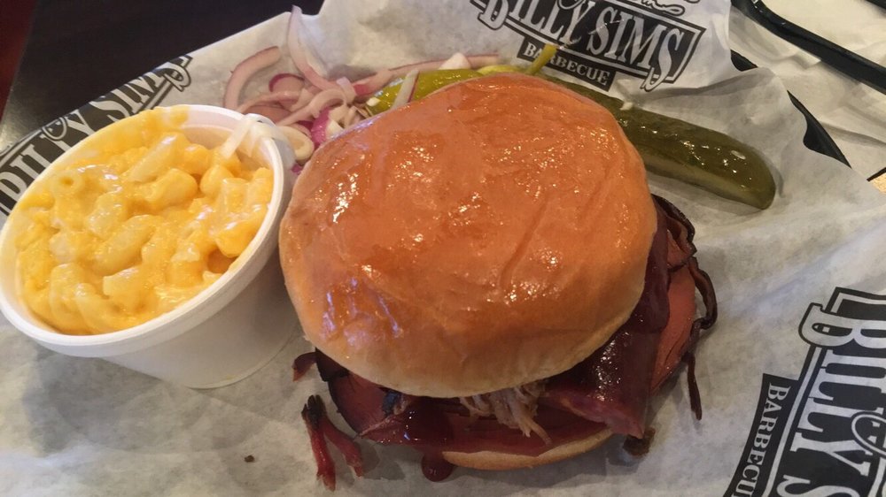 Order Smoked BBQ Sandwich food online from Billy Sims Barbecue store, Edmond on bringmethat.com