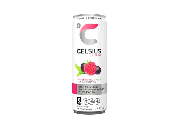 Order Celsius Raspberry Acai Green Tea (12 oz) food online from Royal Farms store, Baltimore on bringmethat.com