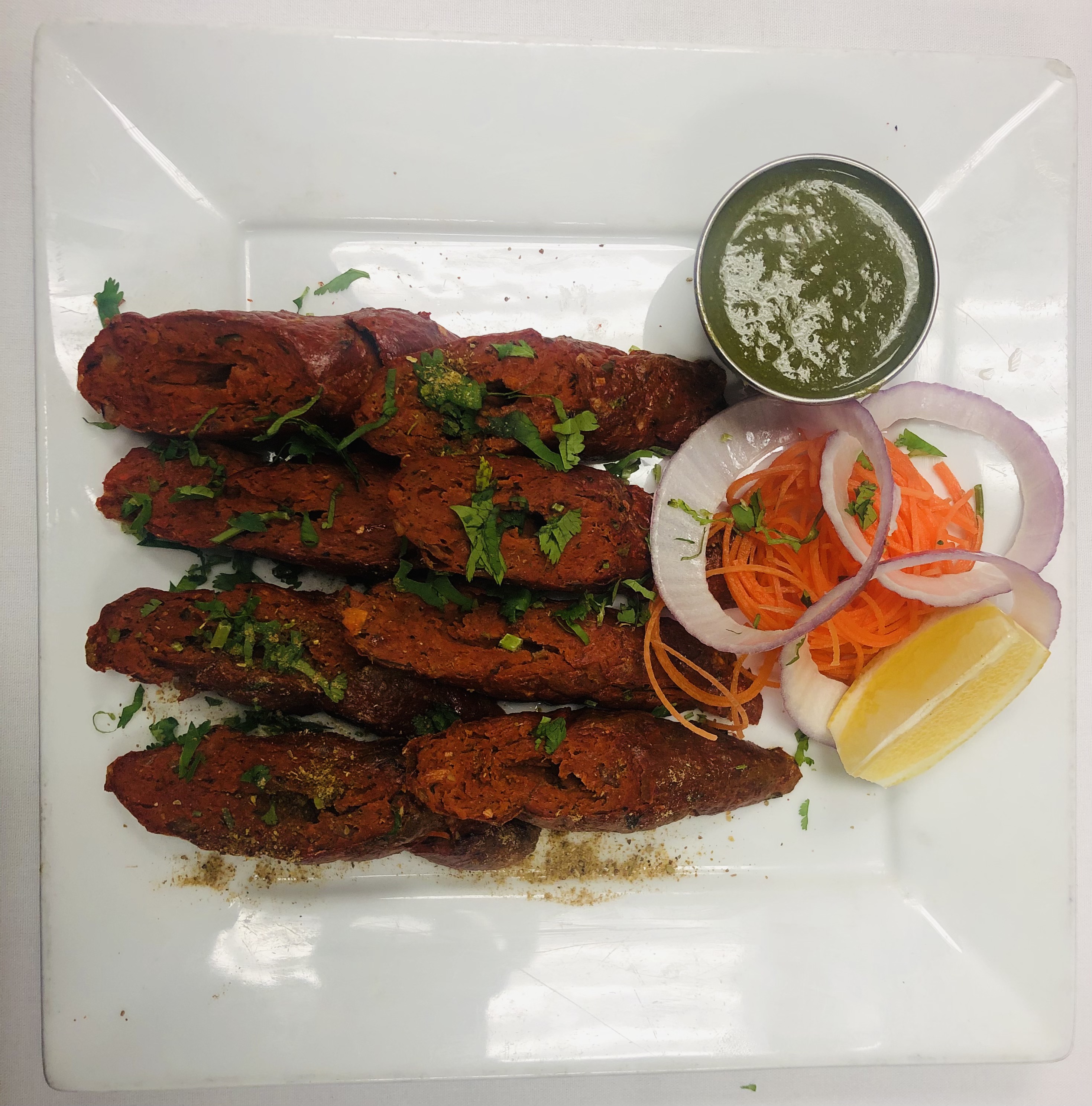 Order Gosht Ke Seekh Kebab food online from Amiya Indian Cuisine store, Jersey City on bringmethat.com