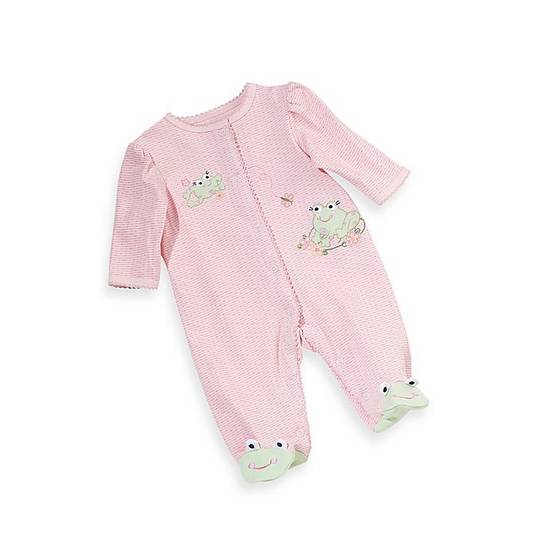 Order Little Me® Size 3M Frog Footie in Pink food online from Bed Bath & Beyond store, Lancaster on bringmethat.com