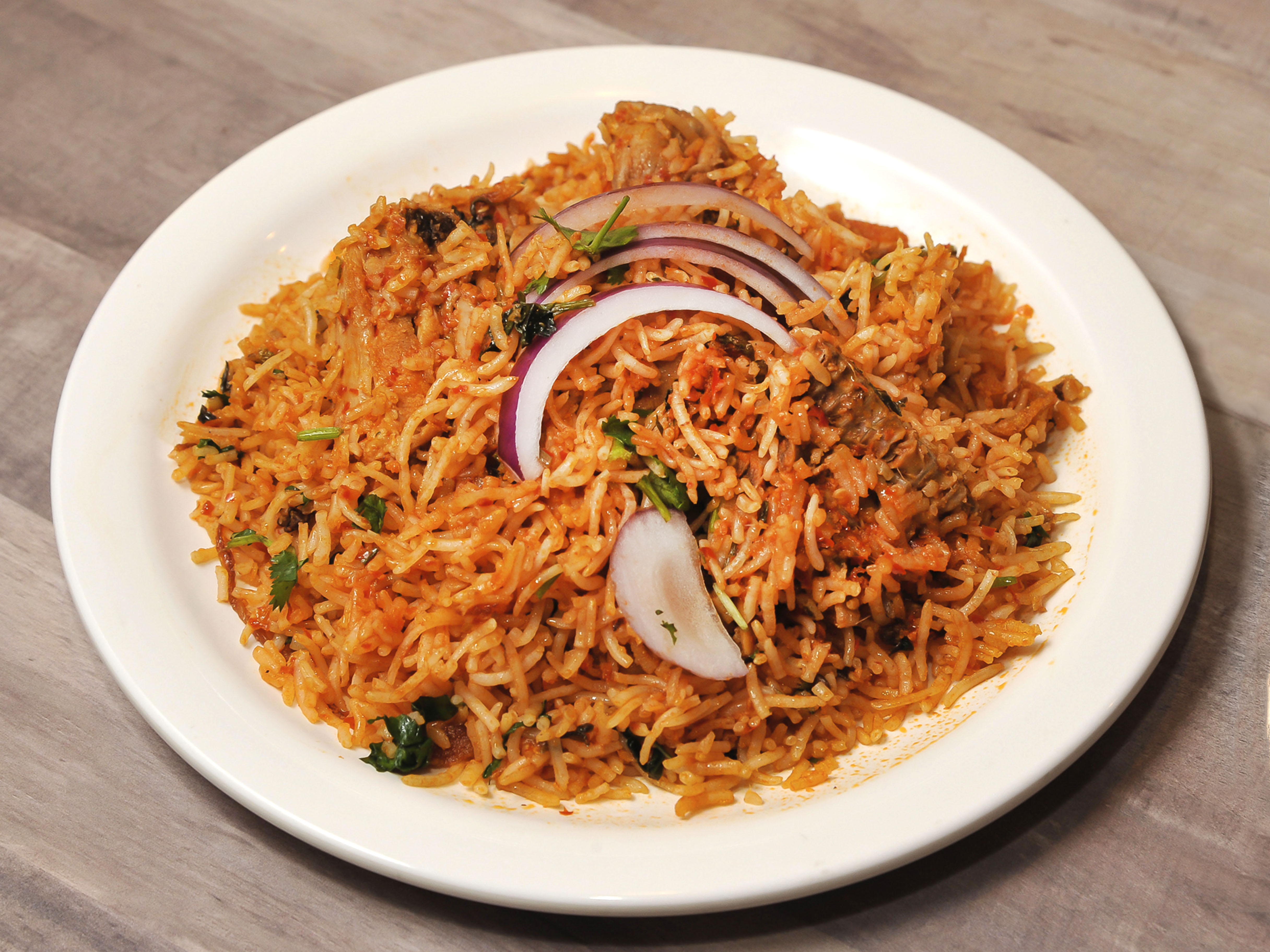 Order Hyderabadi Chicken Dum Biryani food online from Bawarchi Biryani Point store, Hightstown on bringmethat.com