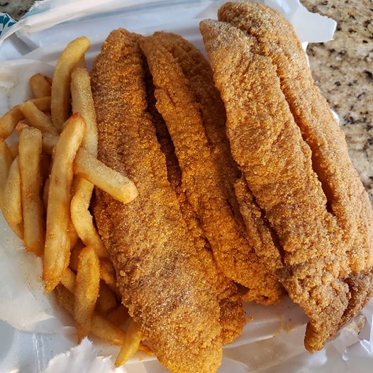 Order Ocean Perch (Large) food online from Sharks Fish & Chicken Express store, Chicago on bringmethat.com