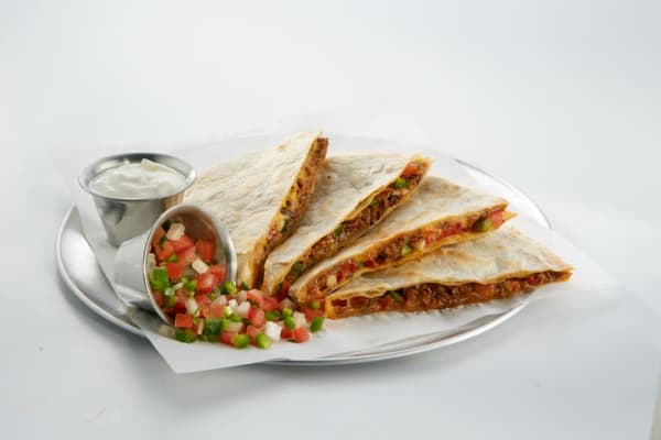 Order Quesadillas food online from Fuzzy Taco Shop store, Cedar Hill on bringmethat.com