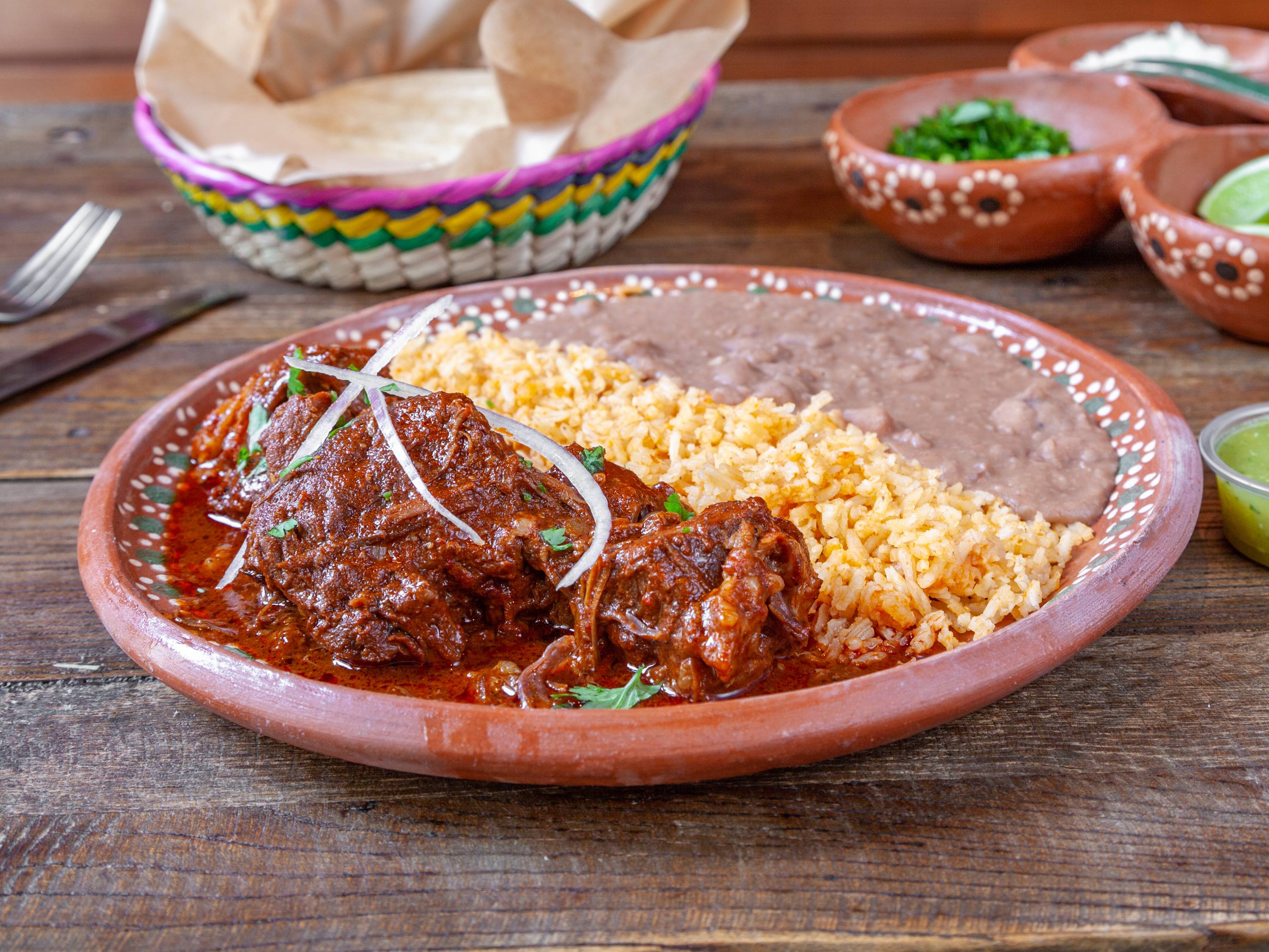 Order Beef Barbacoa, Taco Meal Kit food online from La Guerrera Kitchen store, Oakland on bringmethat.com