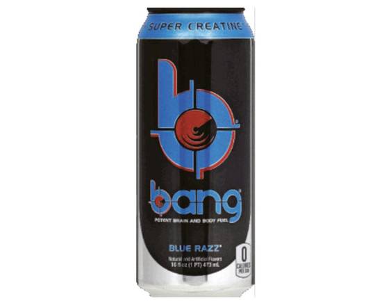 Order Bang Blue Razz 16 oz Can food online from Rocket store, Inglewood on bringmethat.com