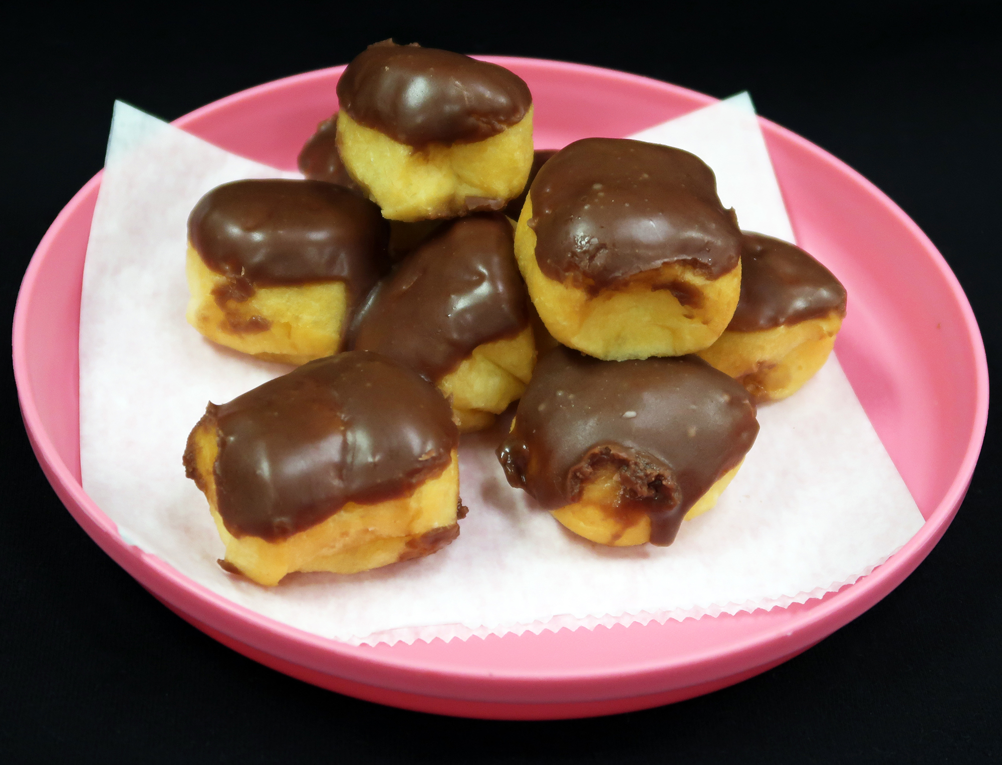 Order Chocolate Glazed Donut Holes food online from Bedford Hello Donuts store, Bedford on bringmethat.com