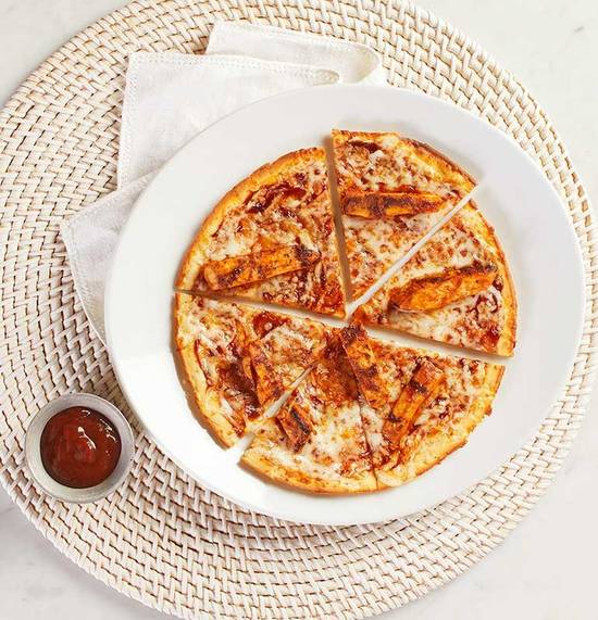 Order GLUTEN-FREE KIDS ORIGINAL BBQ CHICKEN PIZZA food online from California Pizza Kitchen store, King of Prussia on bringmethat.com