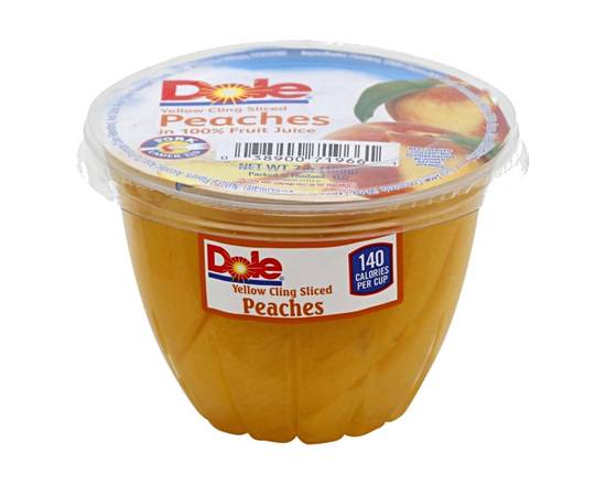 Order Dole Sliced Peaches In 100% Fruit Juice Cups 7 oz food online from Rocket store, San Marcos on bringmethat.com
