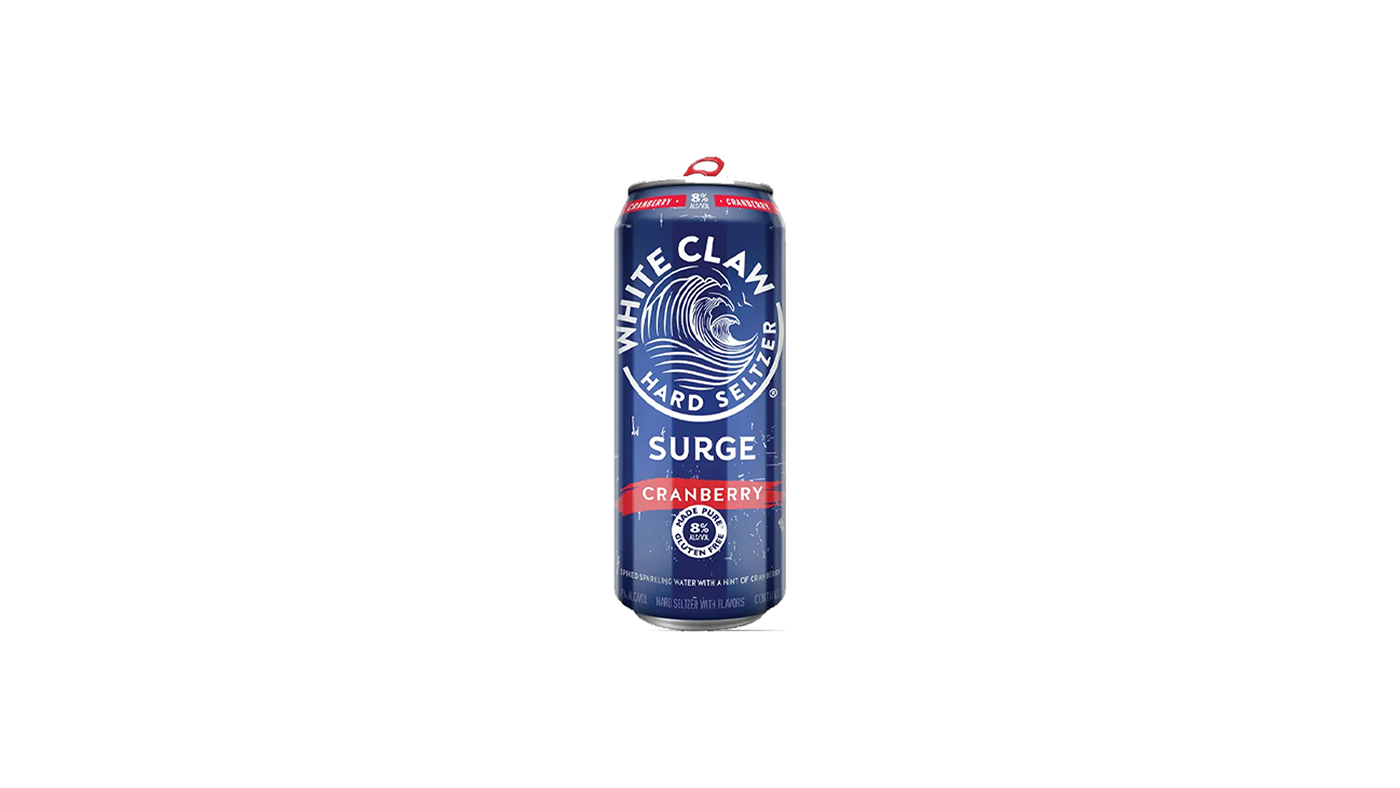 Order White Claw Surge Cranberry 19.2oz food online from Chevron store, Monrovia on bringmethat.com