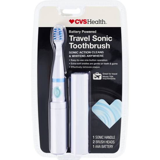 Order CVS Health Battery Powered Travel Sonic Tooth Brush  food online from Cvs store, MANCHESTER on bringmethat.com