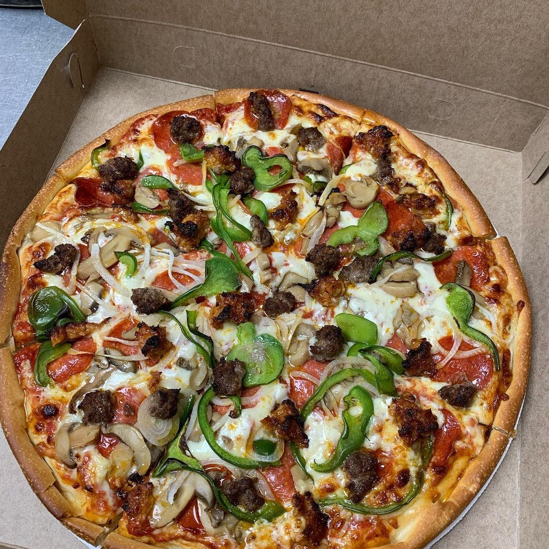 Order Special Pizza - Small 10" food online from Adams Pizza House store, Adams on bringmethat.com