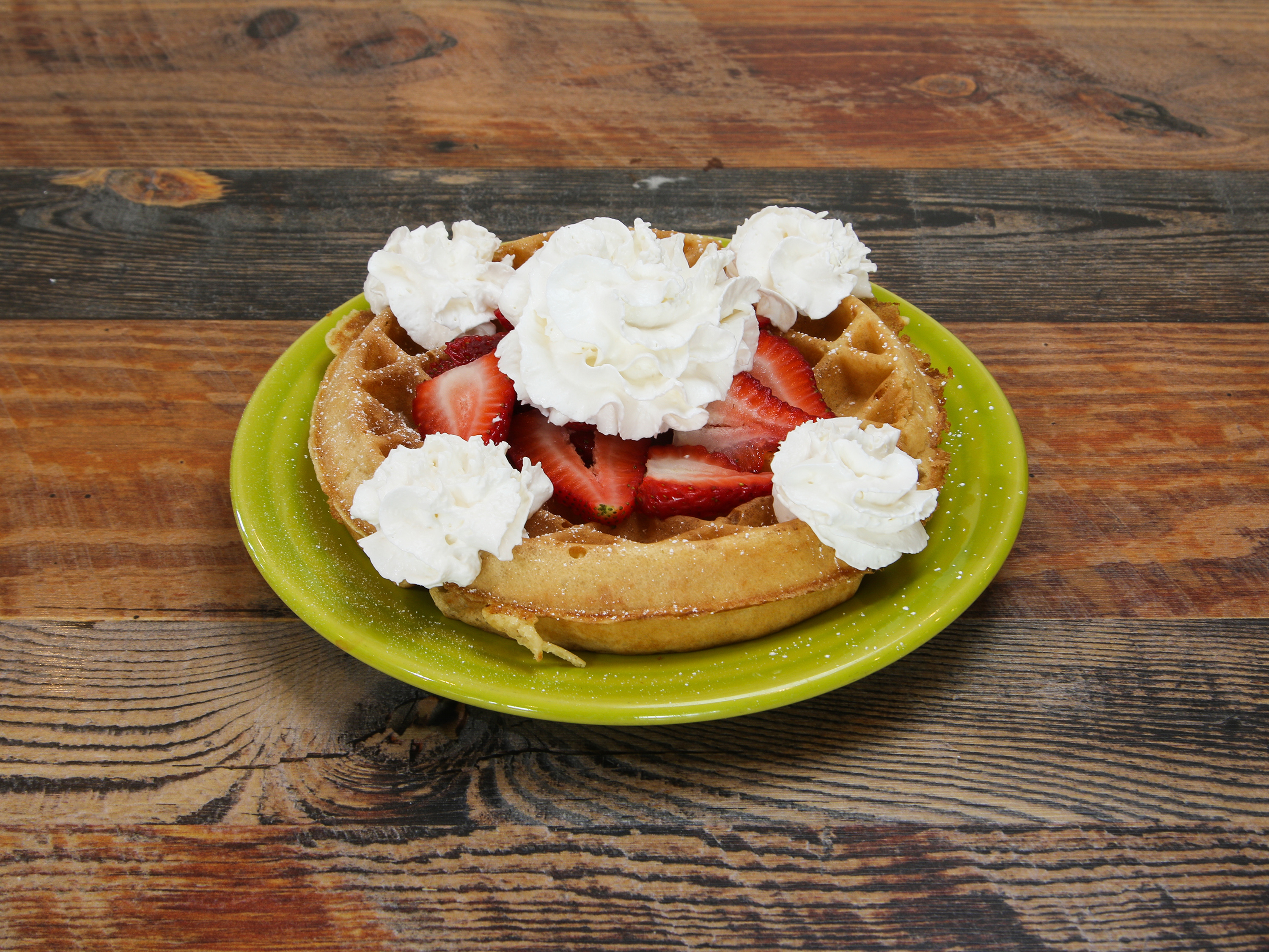 Order Fresh Berry Waffle food online from Yola's Cafe store, Madison on bringmethat.com