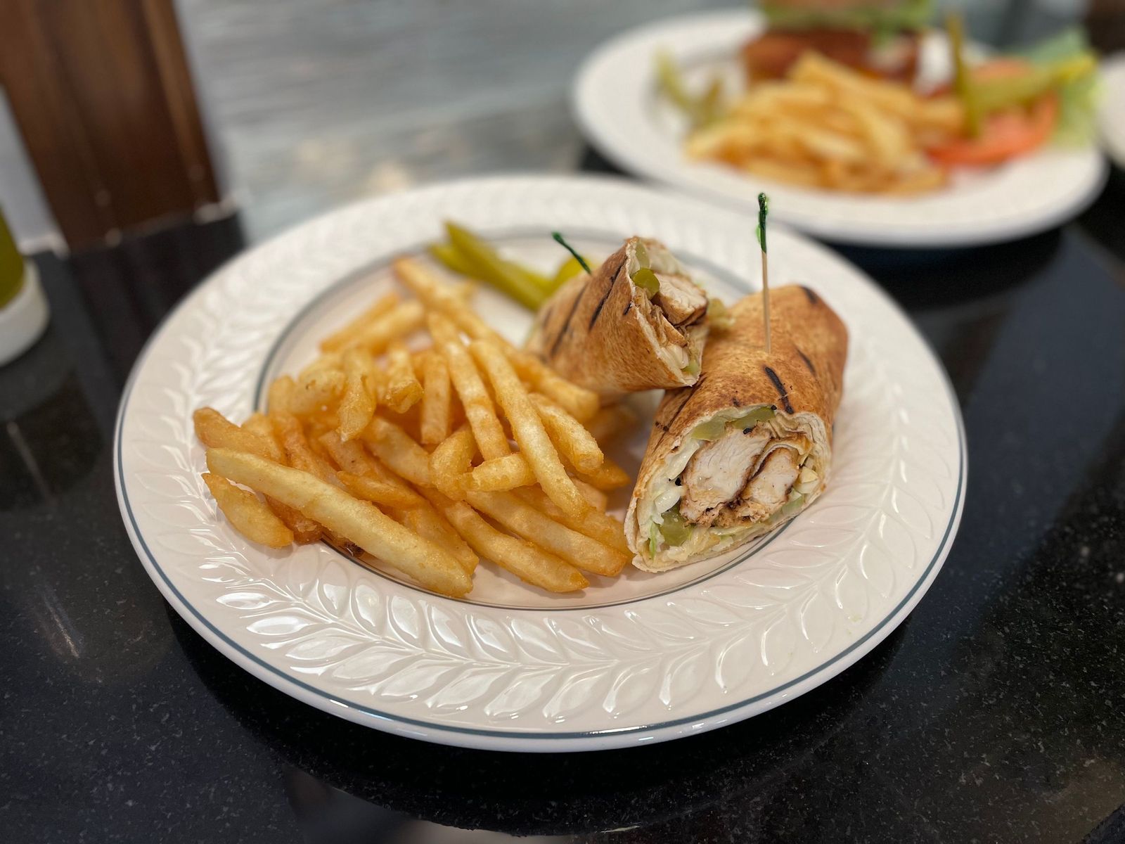 Order Chicken Kabab Sandwich & fries food online from Madison Cafe & Grill store, Creskill on bringmethat.com
