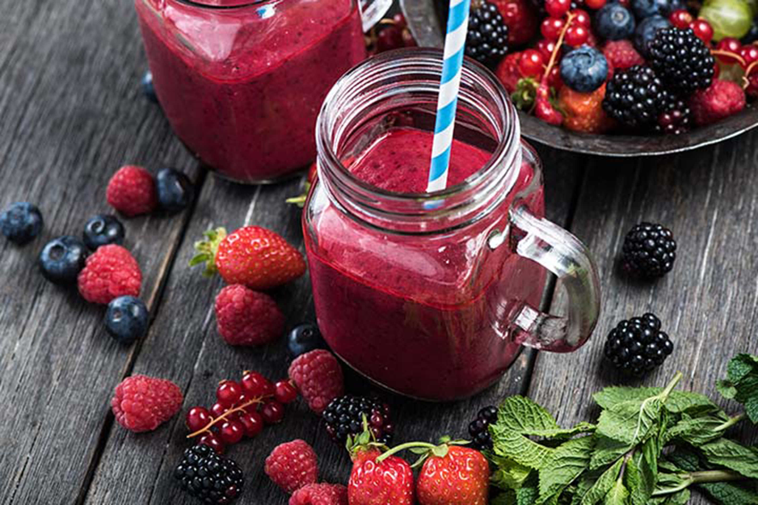 Order Triple Berry Smoothie food online from MomenTea store, New York on bringmethat.com