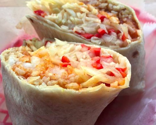 Order Shrimp Burrito food online from Mogo Korean Fusion Tacos store, Asbury Park on bringmethat.com