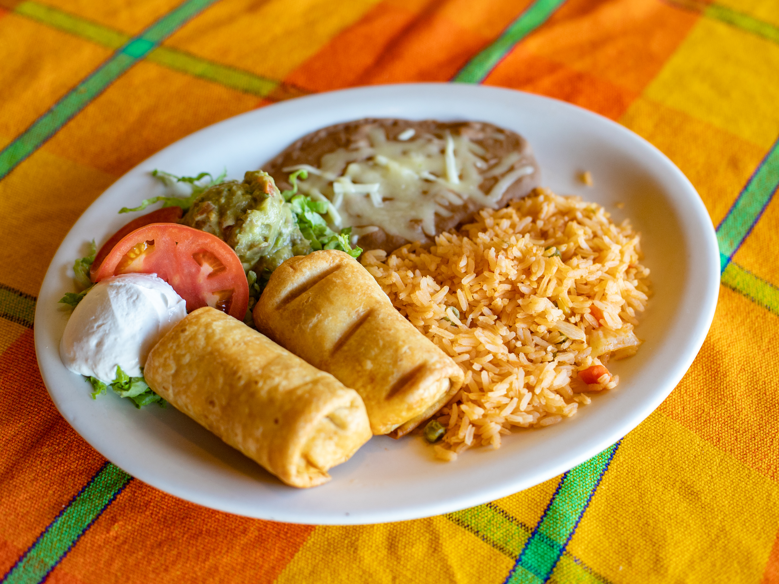 Order Chimichanga Dinner food online from Pancho's Mexican Restaurant store, Troy on bringmethat.com