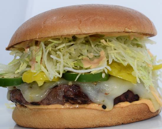 Order Aztec Fire Burger food online from Now That A Sandwich store, San Diego on bringmethat.com