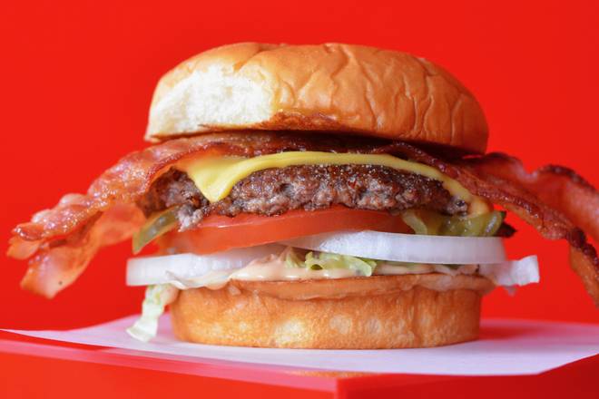 Order Super Smash Bacon Cheeseburger food online from Super Smash Burgers store, Garden Grove on bringmethat.com