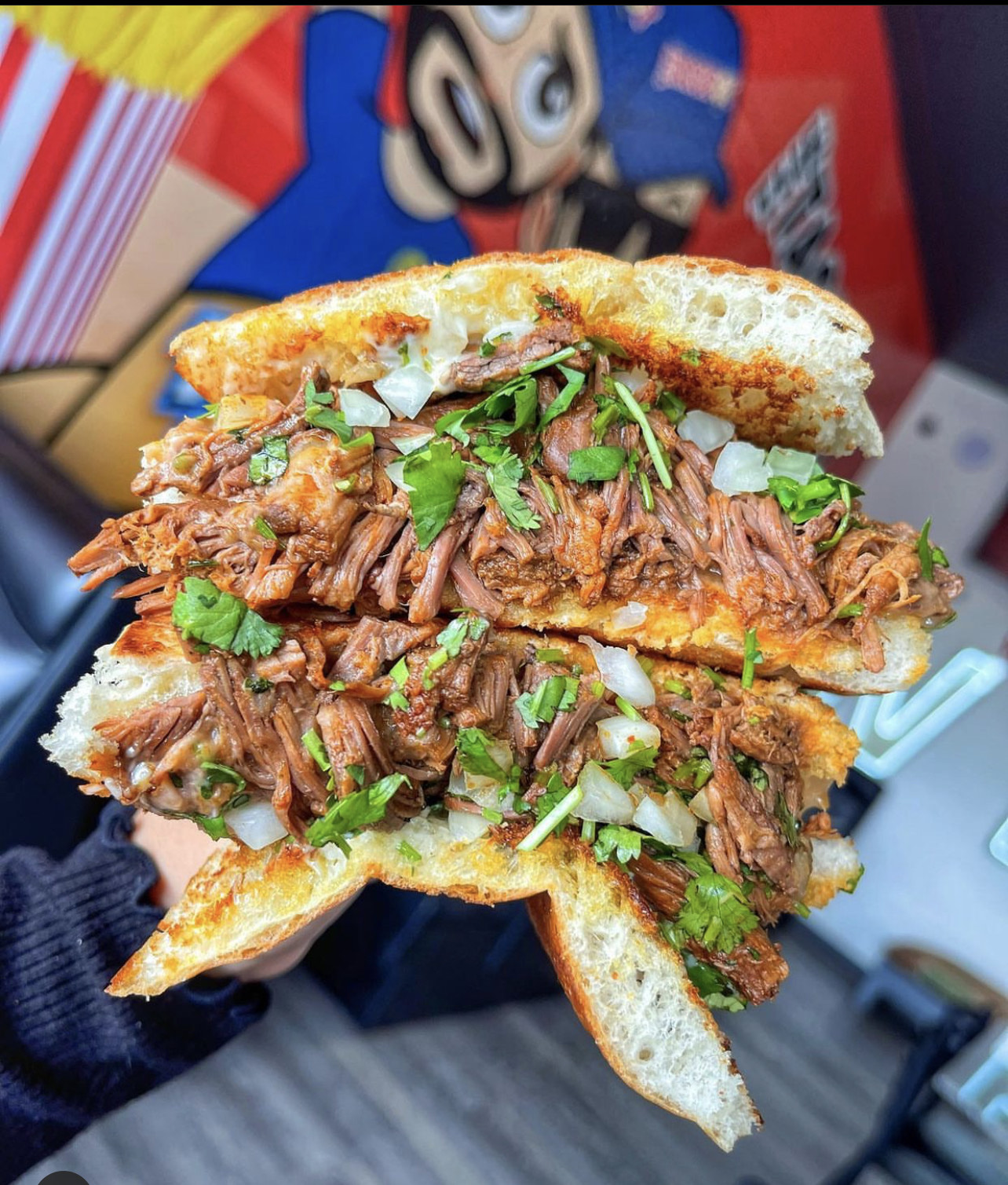 Order Birria Torta food online from The Taco Spot store, Chandler on bringmethat.com