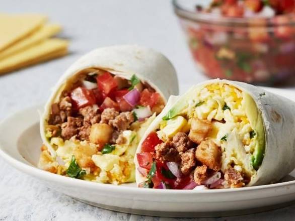 Order Breakfast Burrito food online from Tacos & Mas store, Tempe on bringmethat.com