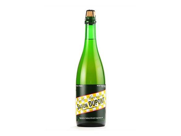 Order Saison Dupont Farmhouse Ale - 750ml Bottle food online from Goody Goody Liquor store, Houston on bringmethat.com