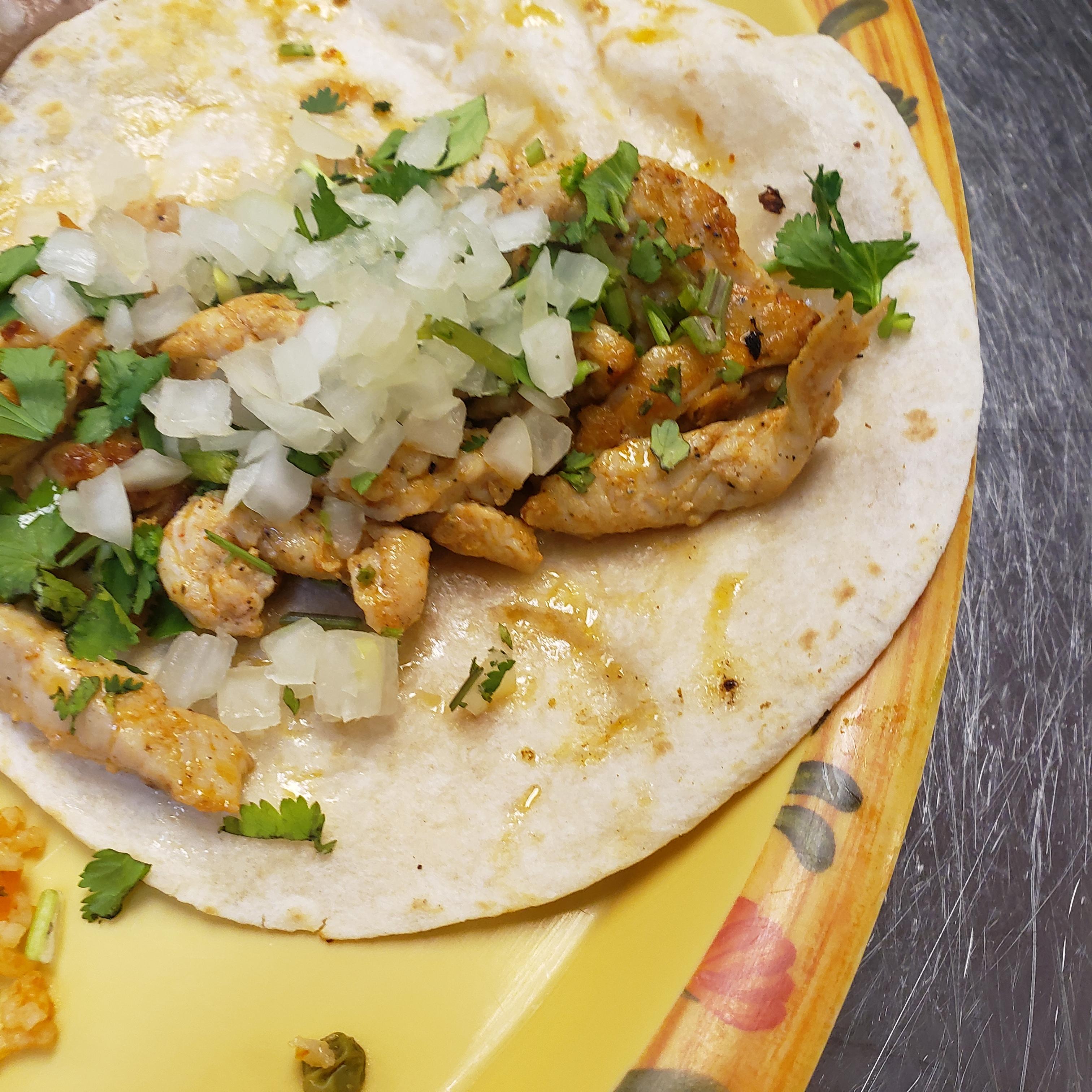 Order Grilled Chicken - Pollo Asado Taco food online from Tony Tacos Downtown store, Bloomington on bringmethat.com