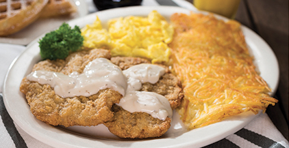 Order Chicken Fried Steak and Eggs food online from Perko Cafe-Grill store, Sacramento on bringmethat.com