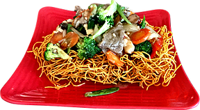 Order N8. Combination Stir-Fried with Crispy Noodles food online from Pho Thanh Nhi store, Cedar Park on bringmethat.com