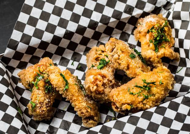 Order Garlic Parmesan Flavored Wings food online from Big Ez Seafood & Oyster store, Kenner on bringmethat.com
