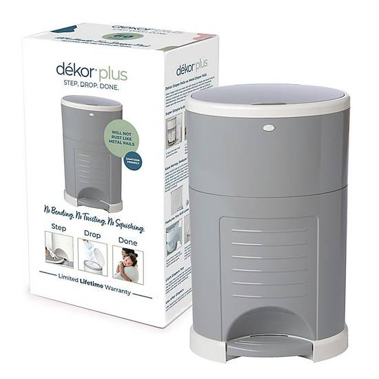 Order Dékor® Plus Hands-Free Diaper Pail in Gray food online from Buybuy Baby store, Whitehall on bringmethat.com