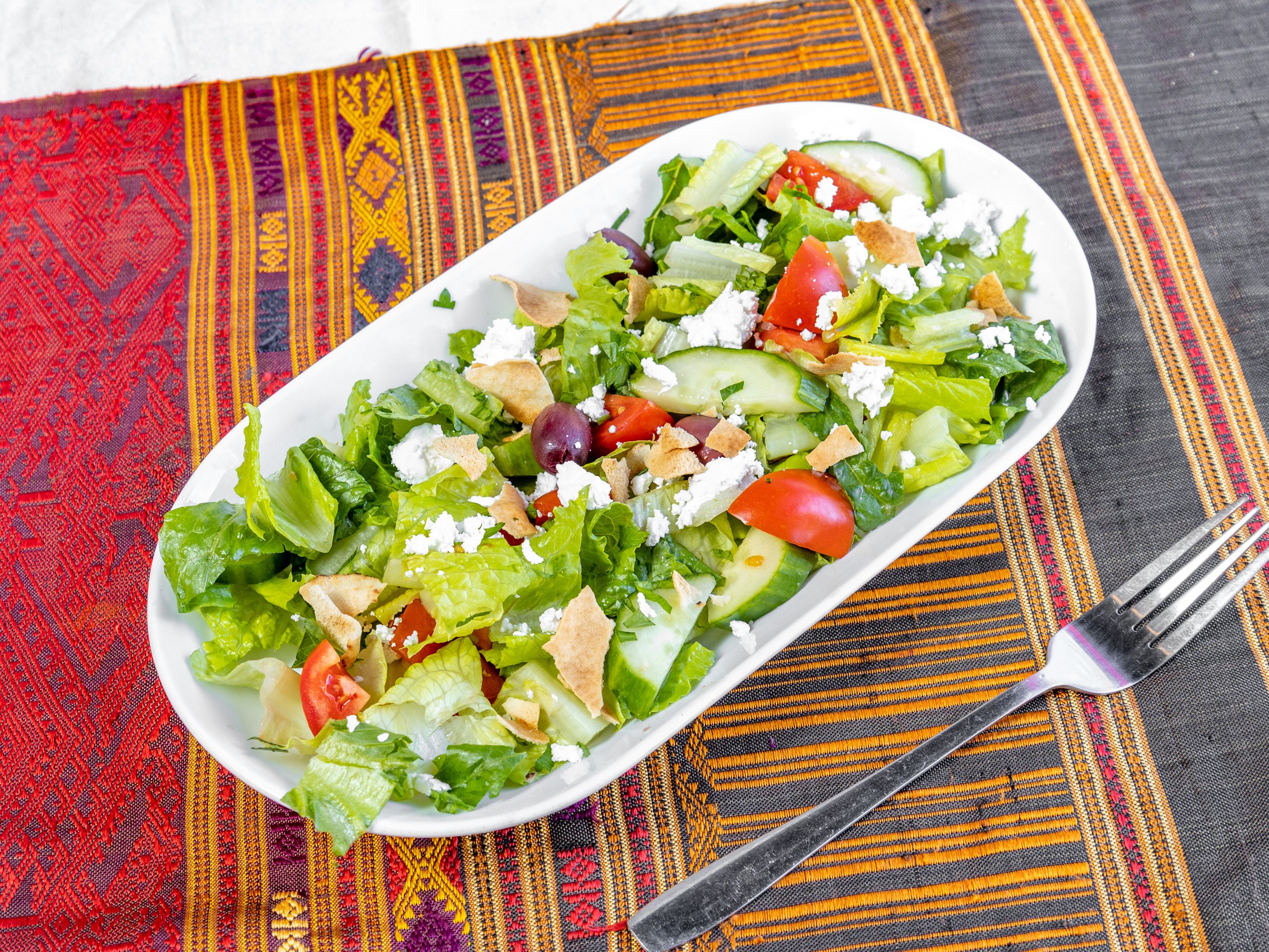Order Fatoush Salad food online from Le Souk store, Montclair on bringmethat.com