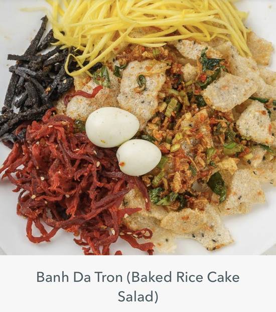 Order Baked Rice Cake Salad (Banh Da Tron) food online from Kho Bo Ngoc Quyen store, Gretna on bringmethat.com