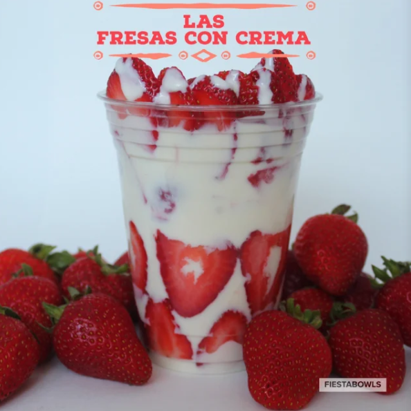 Order Las Fresas Con Crema food online from Fiestabowls store, San Francisco on bringmethat.com