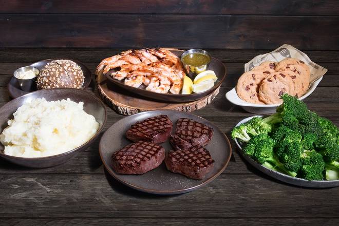 Order Surf & Turf Family Meal food online from Black Angus Steakhouse store, Whittier on bringmethat.com