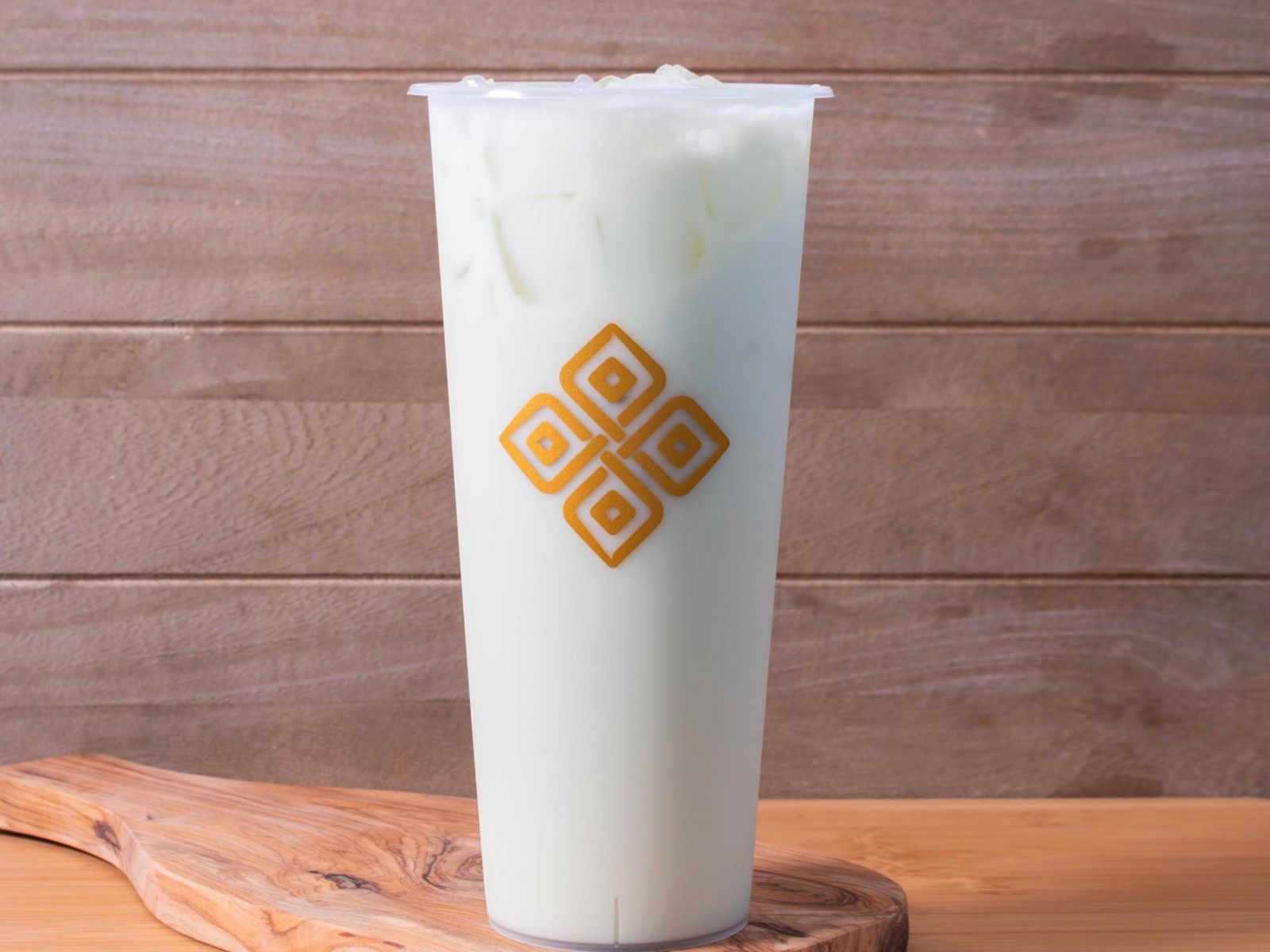 Order (ICED) Honeydew Milk Tea 哈密瓜奶茶 food online from Prolece Tea store, Chino Hills on bringmethat.com