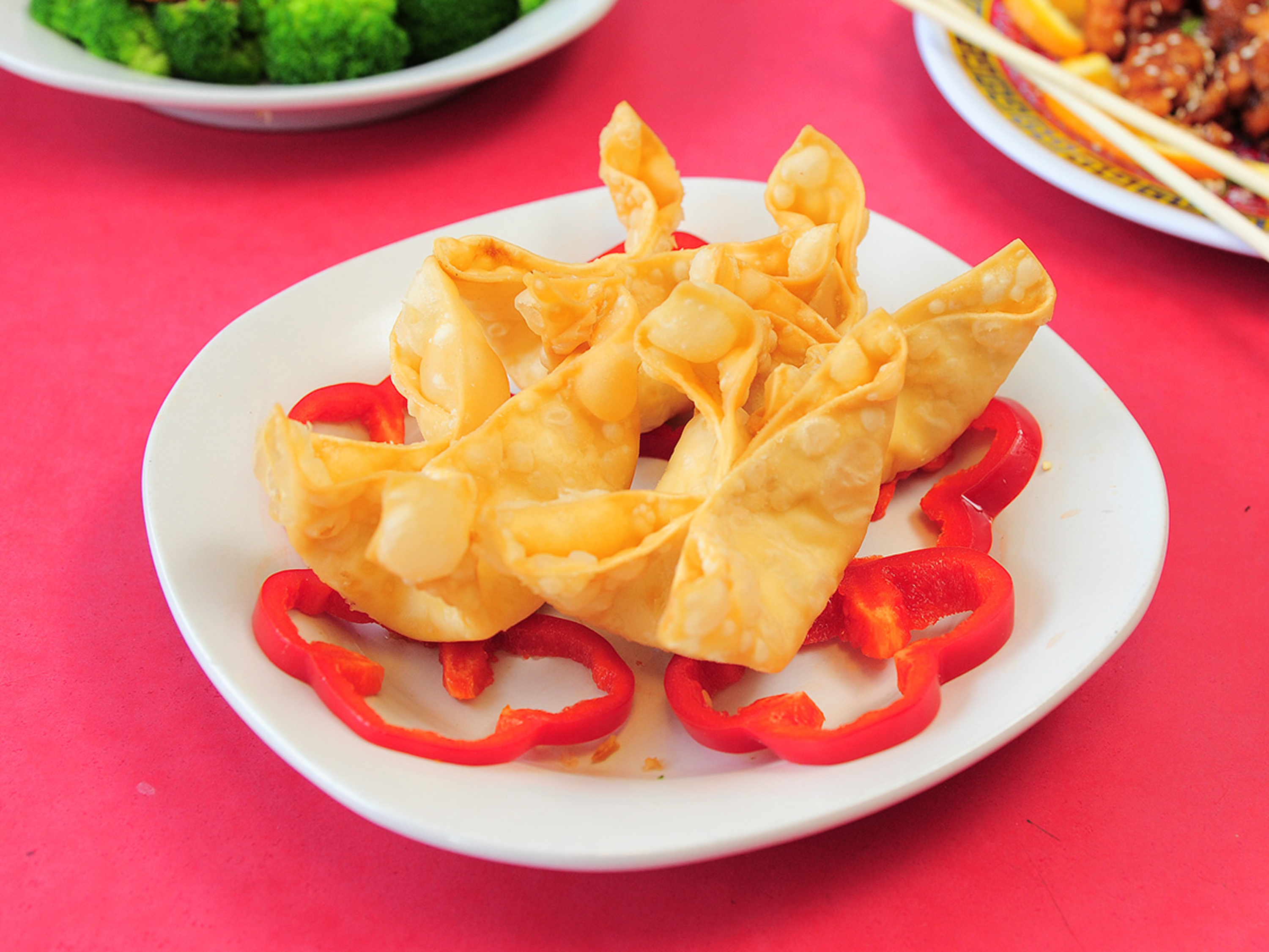 Order 11a. Crab Meat Rangoon food online from New Number One store, Rochester on bringmethat.com