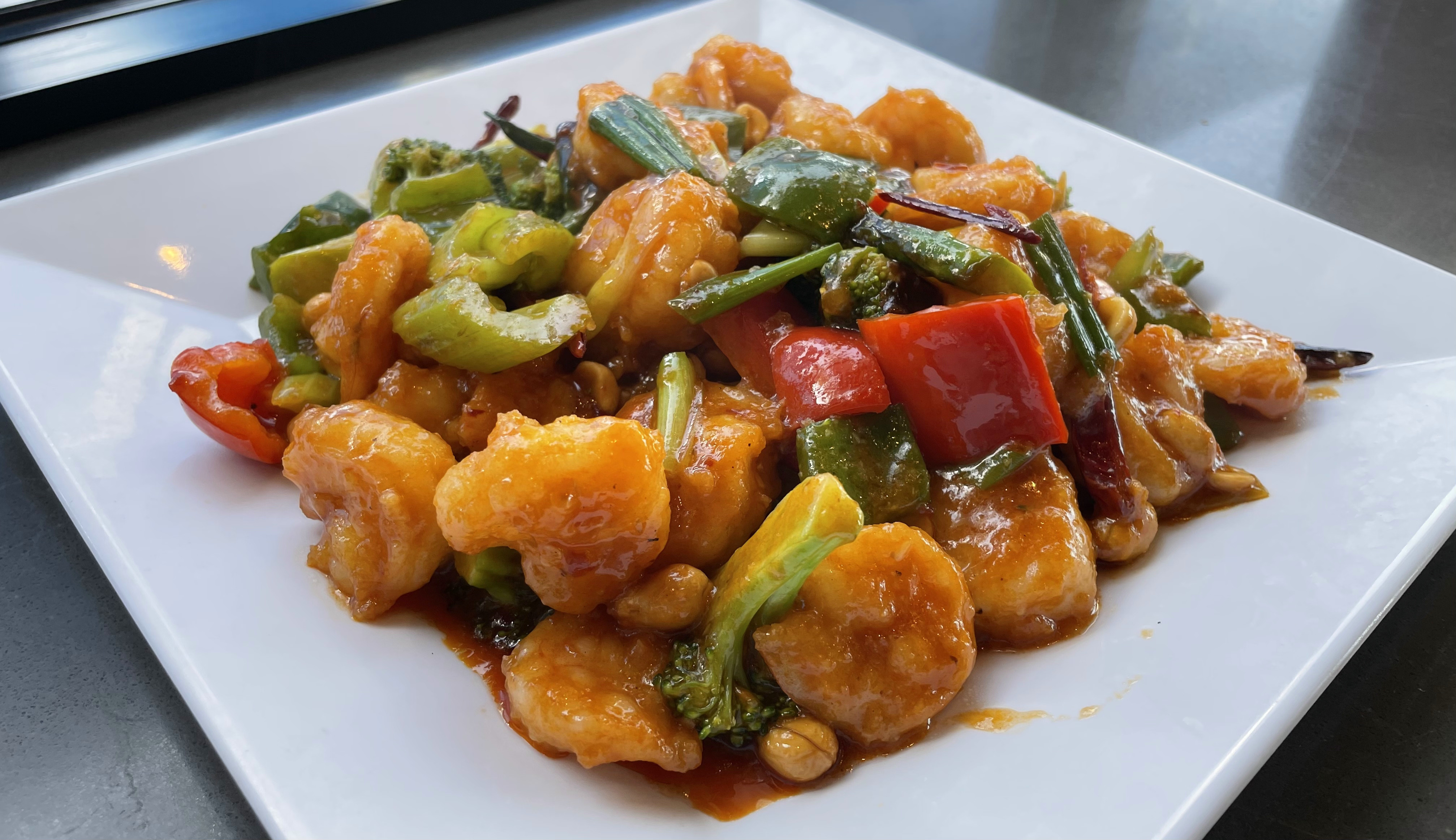 Order Kung Pao Shrimp food online from Jjin Jjajang store, Buena Park on bringmethat.com