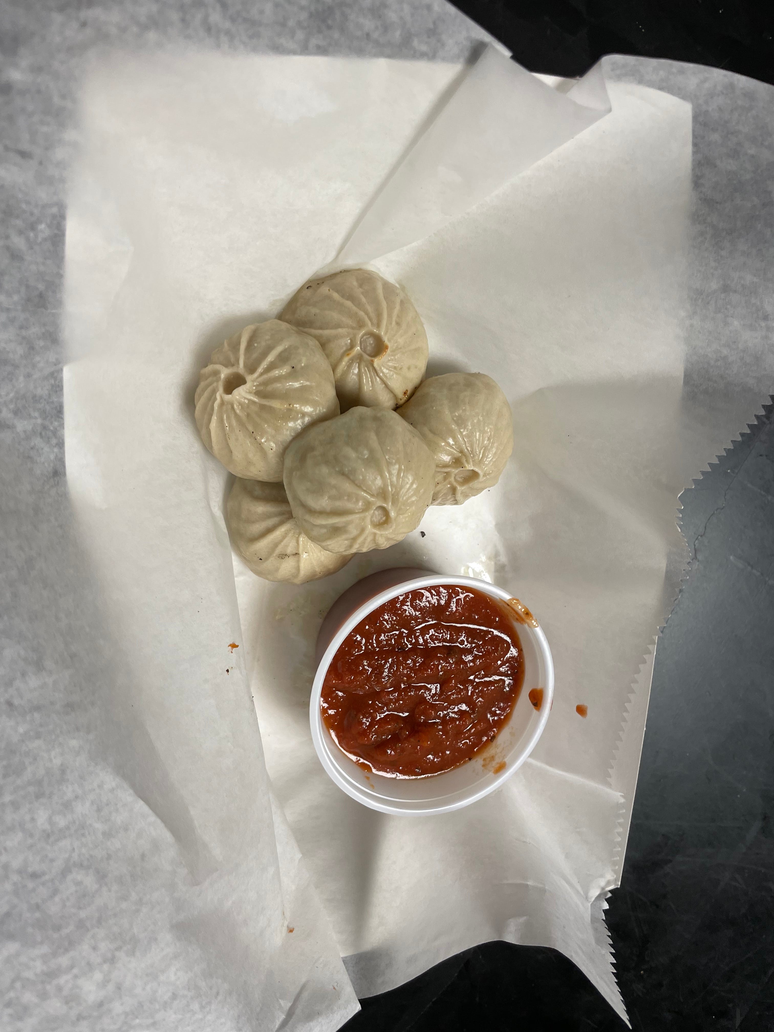 Order Chicken Momos - 5 Pieces food online from Luna Pizza Kitchen store, Dublin on bringmethat.com