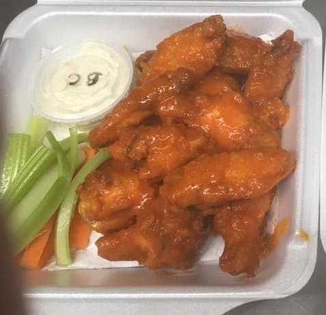 Order Buffalo Chicken Wings - 6 Pieces food online from Noli's Restaurant store, Winsted on bringmethat.com