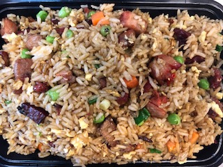 Order R100-BBQ Pork Fried Rice food online from Lucky Buddha Asian Restaurant store, Goodyear on bringmethat.com