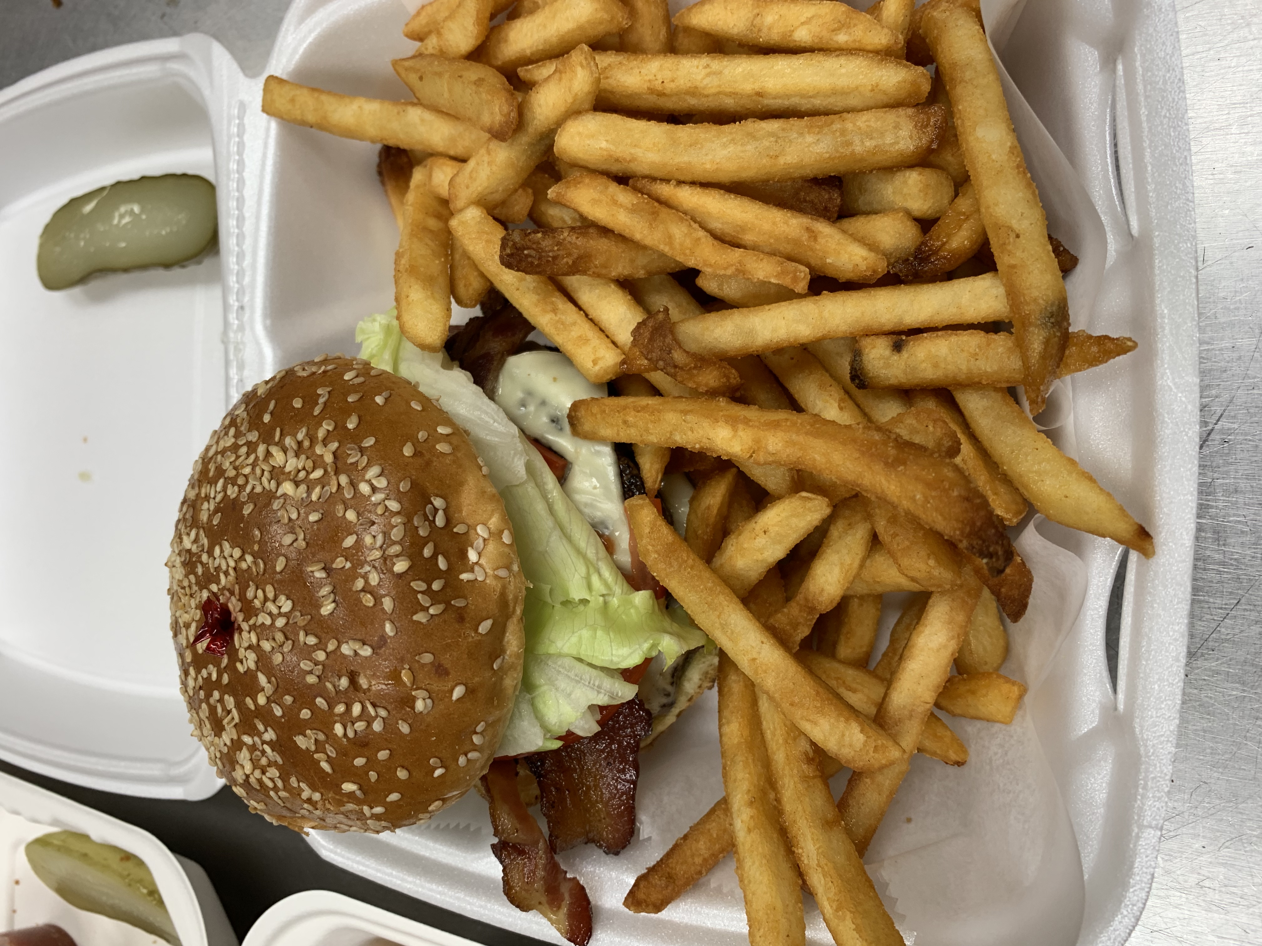 Order Double Cheeseburger Deluxe food online from Jd Pizza & Grill store, Jamesville on bringmethat.com