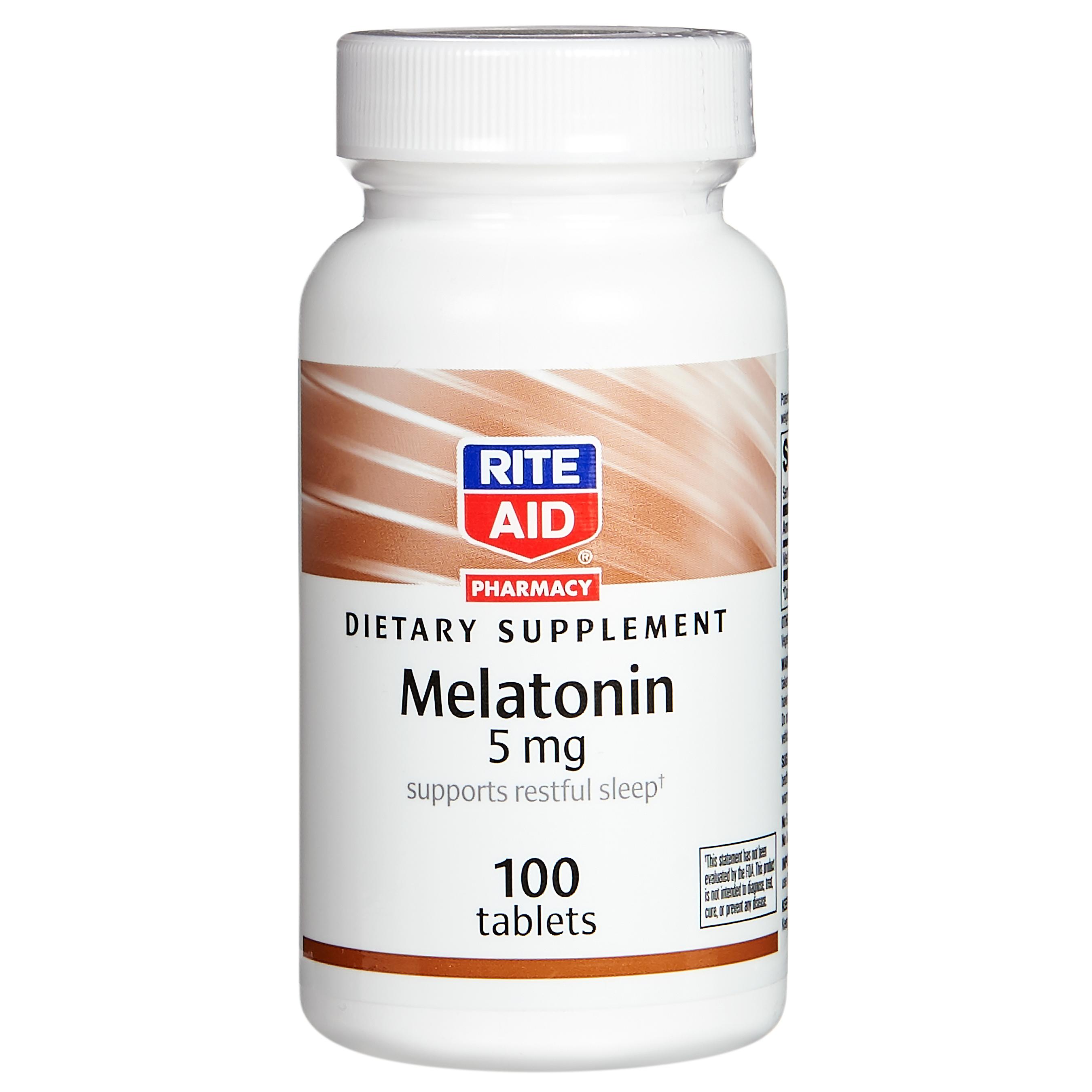 Order Rite Aid Melatonin Sleep Aid, 5 mg - 100 Tablets food online from Rite Aid store, Cathedral City on bringmethat.com